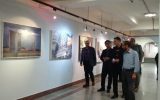 هادی مظفری، از نمایشگاه نقاشان نوگرای البرز دیدن کرد