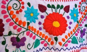 پارچه گل_دوزی شده مکزیکی