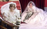 نمایش عمومی لباس عروسی شاهدخت دایانا بعد از ۲۵ سال در نمایشگاه سلطنتی کاخ کنزینگتون
